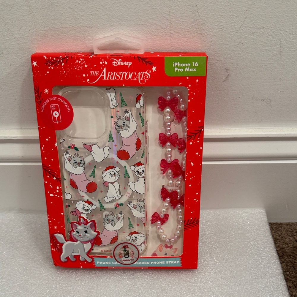 Disney Aristocats Marie holiday festive  iPhone 16 Pro Max Case NIP